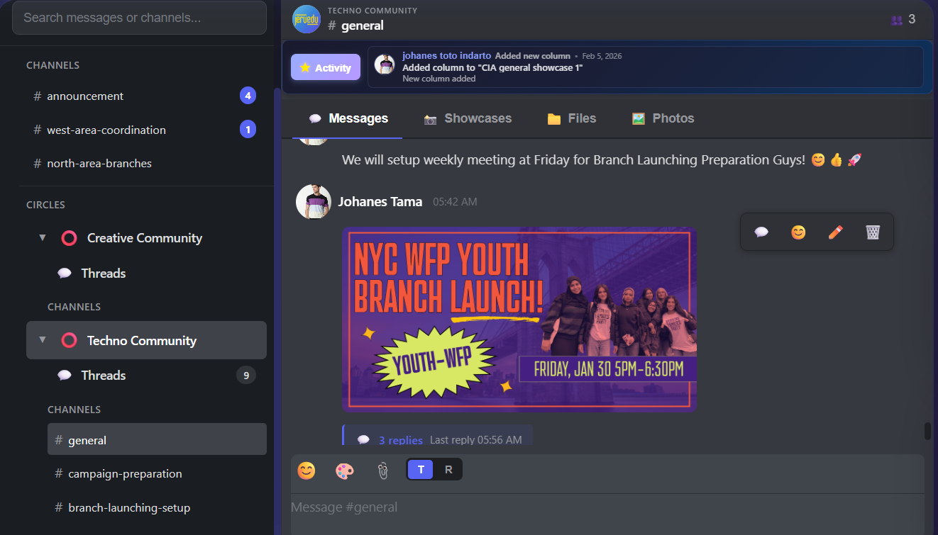 Collaboration screenshot