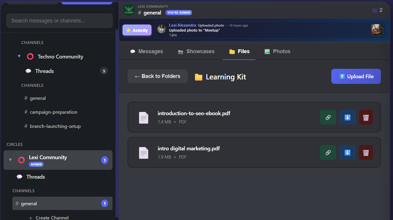 Collaboration screenshot