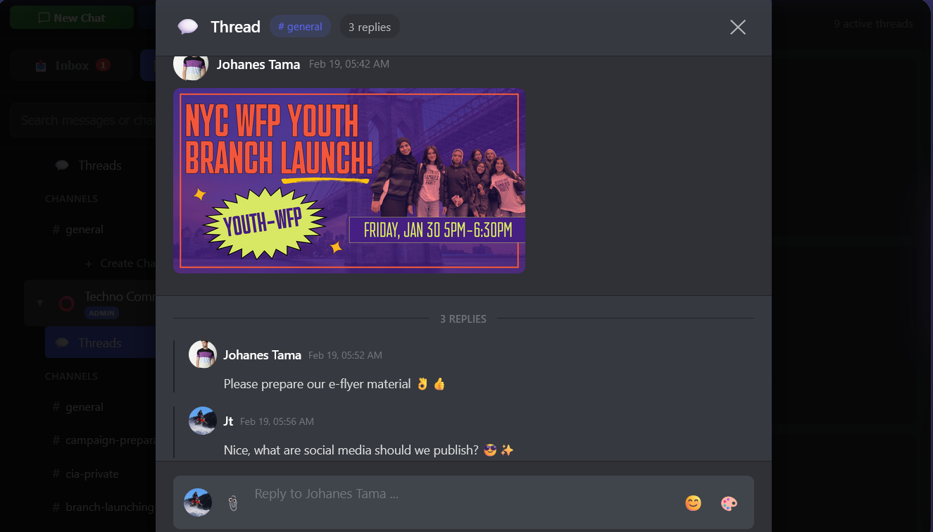 Collaboration screenshot