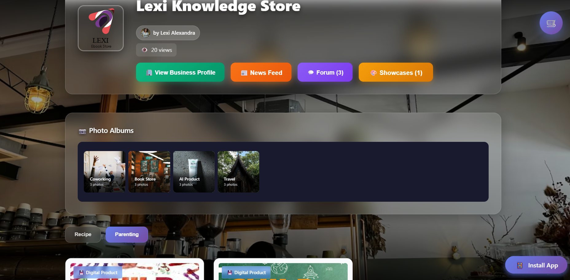 Store screenshot